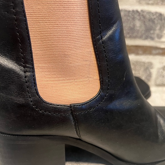 Free people vegan black Chelsea boots chunky sz 8 - Picture 8 of 11